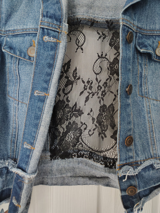 'Denim & Lace' - Size S