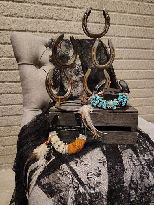 Repurposed Horseshoe Art