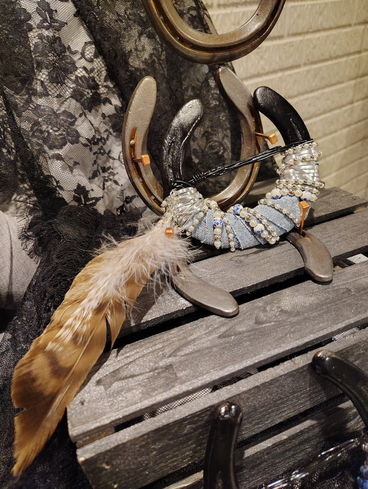 Repurposed Horseshoe Art