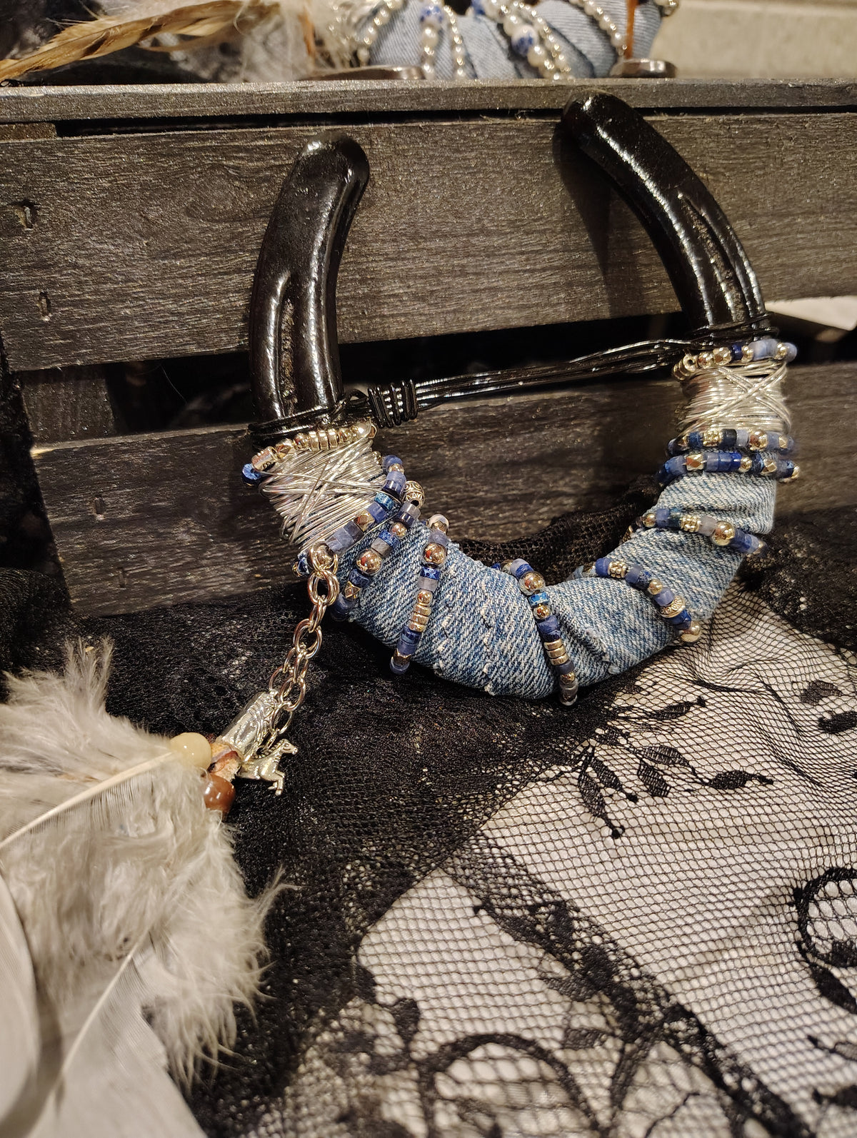 Repurposed Horseshoe Art